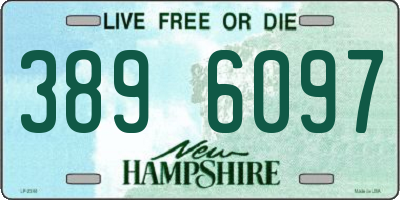 NH license plate 3896097