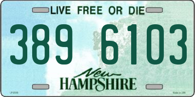 NH license plate 3896103