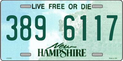 NH license plate 3896117