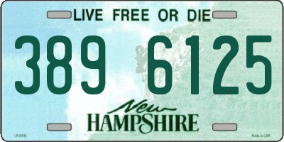 NH license plate 3896125