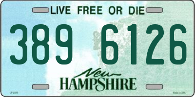 NH license plate 3896126