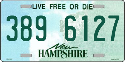 NH license plate 3896127