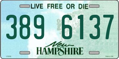 NH license plate 3896137