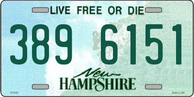 NH license plate 3896151
