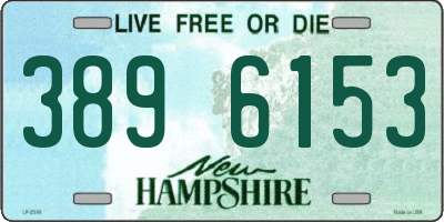 NH license plate 3896153