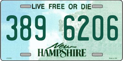 NH license plate 3896206