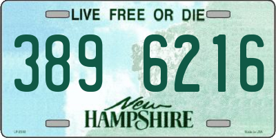 NH license plate 3896216