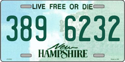NH license plate 3896232