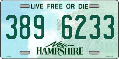 NH license plate 3896233
