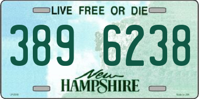 NH license plate 3896238