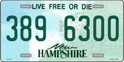 NH license plate 3896300