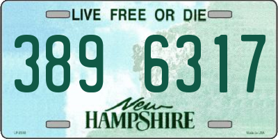 NH license plate 3896317
