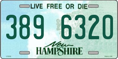 NH license plate 3896320
