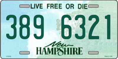 NH license plate 3896321