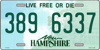 NH license plate 3896337
