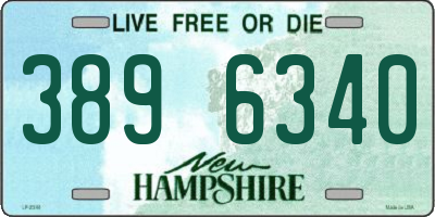 NH license plate 3896340