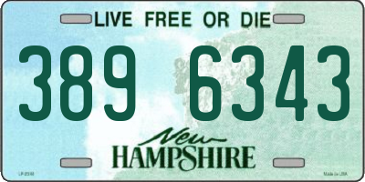 NH license plate 3896343