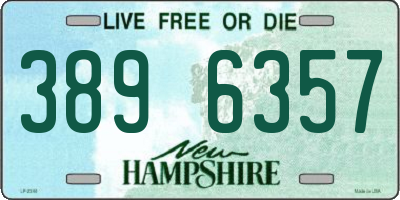 NH license plate 3896357