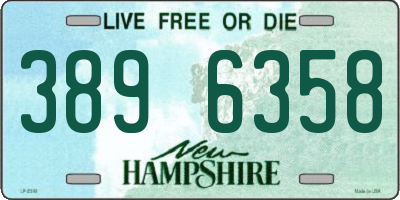 NH license plate 3896358