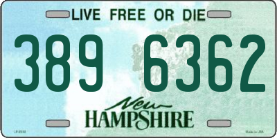 NH license plate 3896362