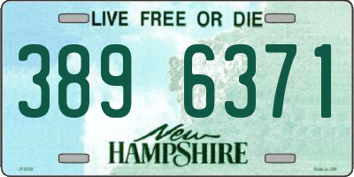 NH license plate 3896371