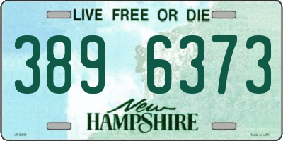 NH license plate 3896373