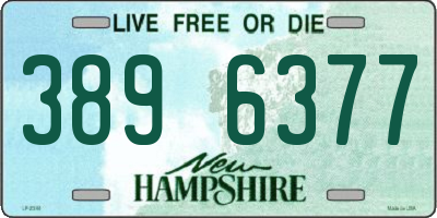 NH license plate 3896377