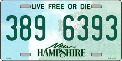 NH license plate 3896393