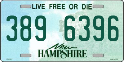 NH license plate 3896396
