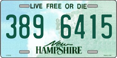NH license plate 3896415