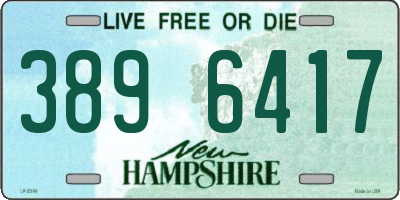 NH license plate 3896417