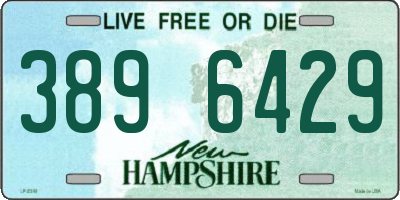 NH license plate 3896429