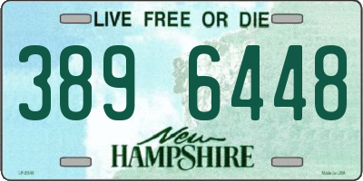 NH license plate 3896448