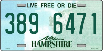 NH license plate 3896471