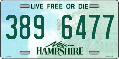 NH license plate 3896477