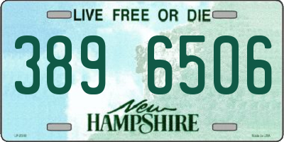 NH license plate 3896506