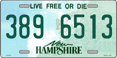 NH license plate 3896513