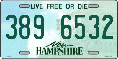 NH license plate 3896532