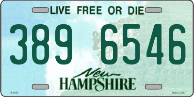 NH license plate 3896546