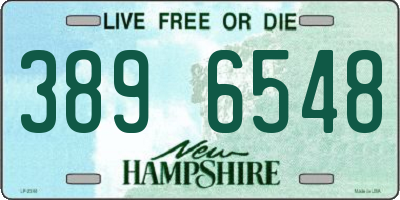 NH license plate 3896548