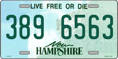 NH license plate 3896563