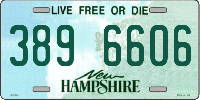 NH license plate 3896606