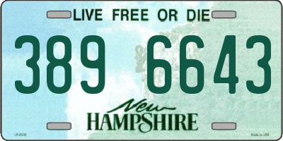 NH license plate 3896643