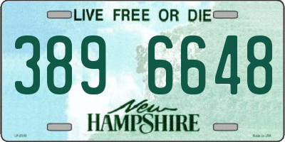 NH license plate 3896648