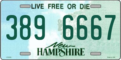 NH license plate 3896667