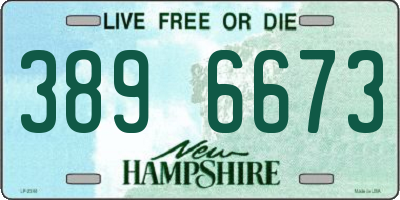 NH license plate 3896673