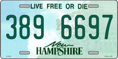 NH license plate 3896697
