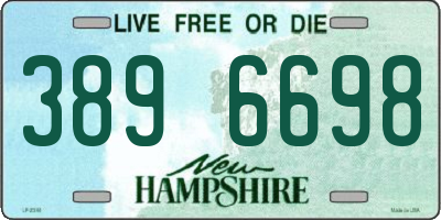 NH license plate 3896698