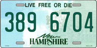 NH license plate 3896704