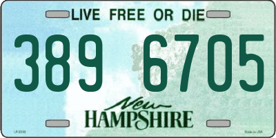 NH license plate 3896705